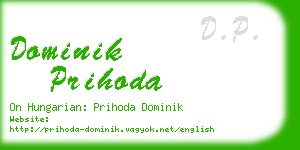 dominik prihoda business card